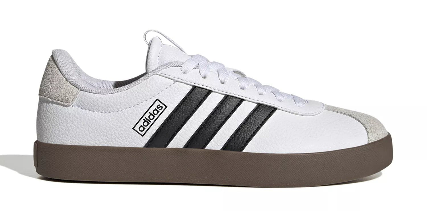 [ID8797] WOMENS ADIDAS VL COURT 3.0 CLOUD WHITE CORE BLACK GREY ONE