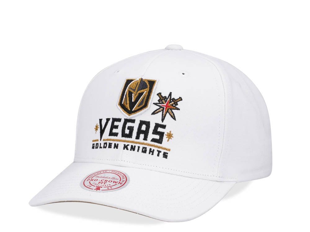MENS MITCHELL & NESS NHL ALL IN PRO SNAPBACK KNIGHTS - WHITE