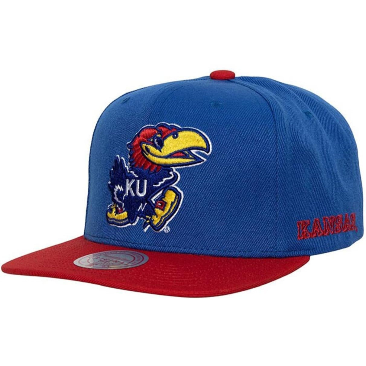 Mens Mitchell & Ness NCAA TEAM ORIGINS SNAPBACK KANSAS