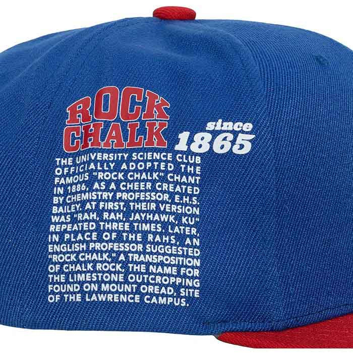 Mens Mitchell & Ness NCAA TEAM ORIGINS SNAPBACK KANSAS