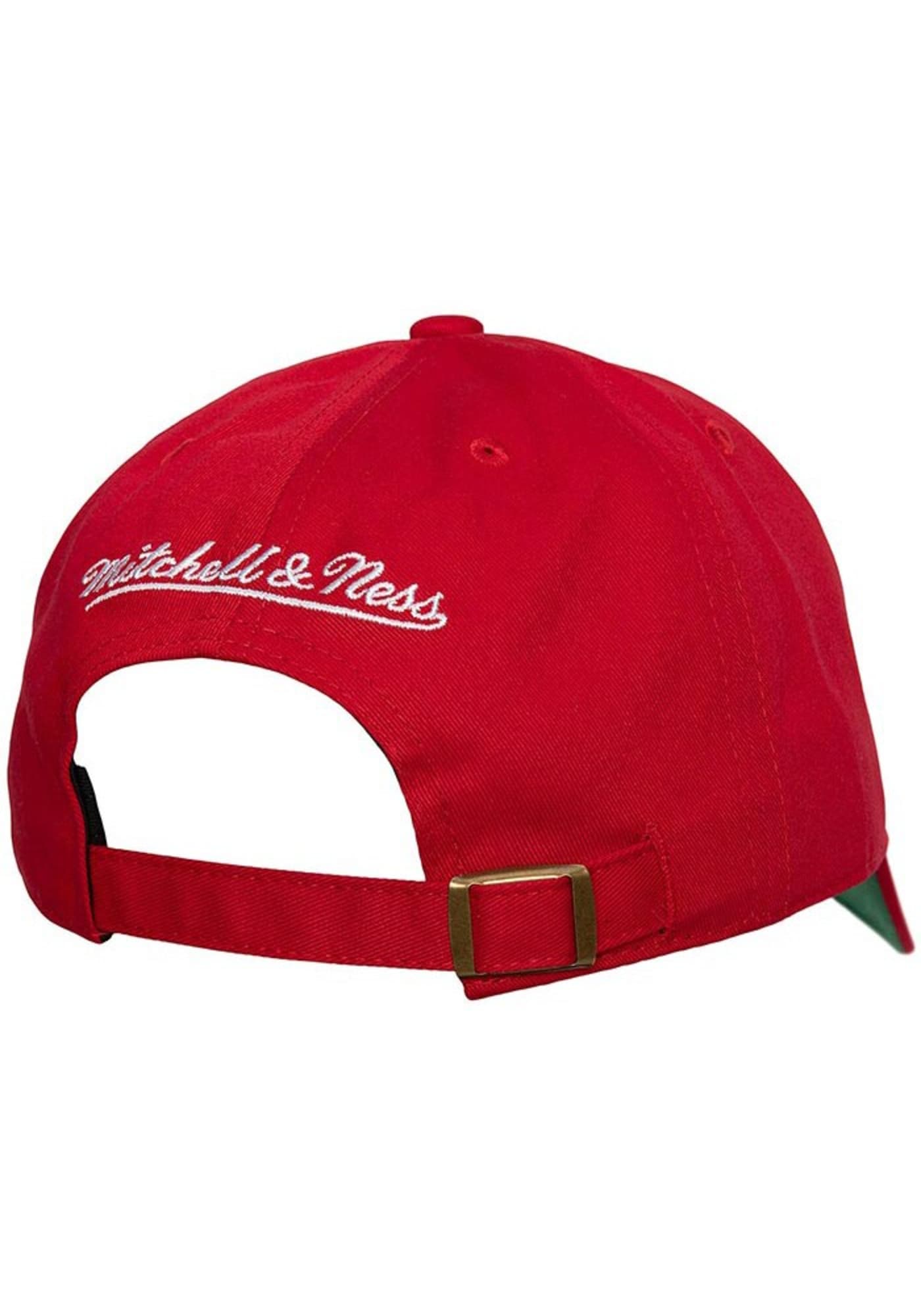 MENS MITCHELL & NESS NHL TEAM GROUND 2.0 DAD STRAPBACK BLACKHAWKS - RED