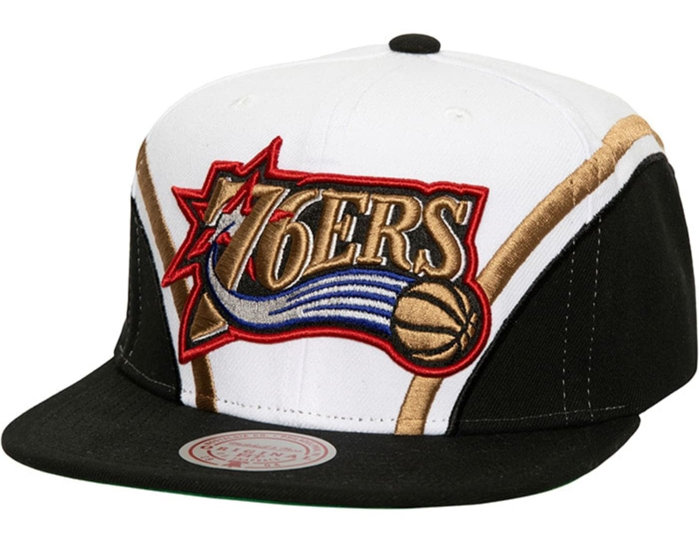 MENS MITCHELL & NESS NBA OVERHEAD SNAPBACK HWC 76ERS