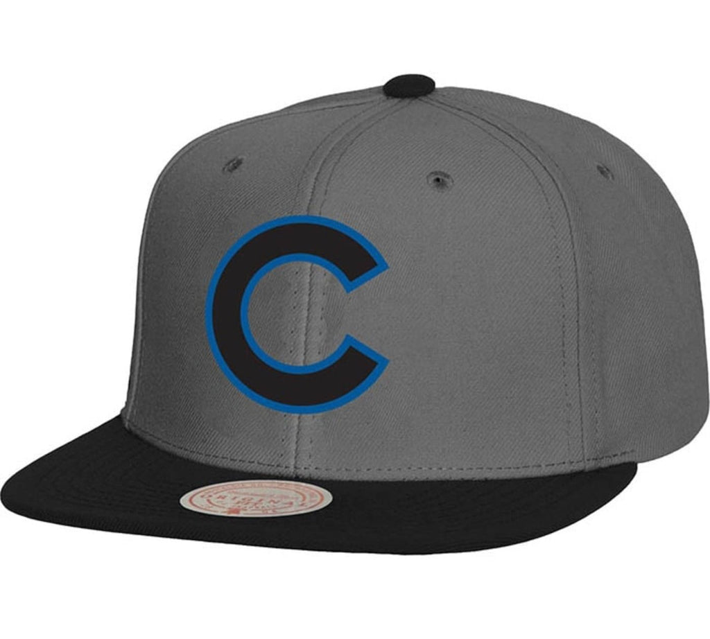 MENS MITCHELL & NESS MLB STORM FRONT SNAPBACK CUBS - GREY
