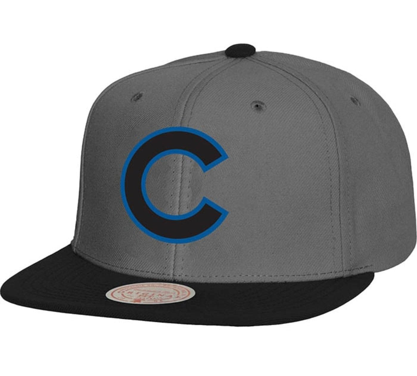 MENS MITCHELL & NESS MLB STORM FRONT SNAPBACK CUBS - GREY