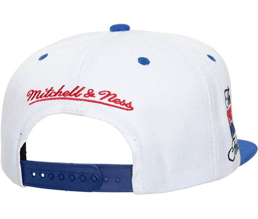 MENS MITCHELL & NESS NBA CHAMP SERIES SNAPBACK HWC 76ERS - WHITE