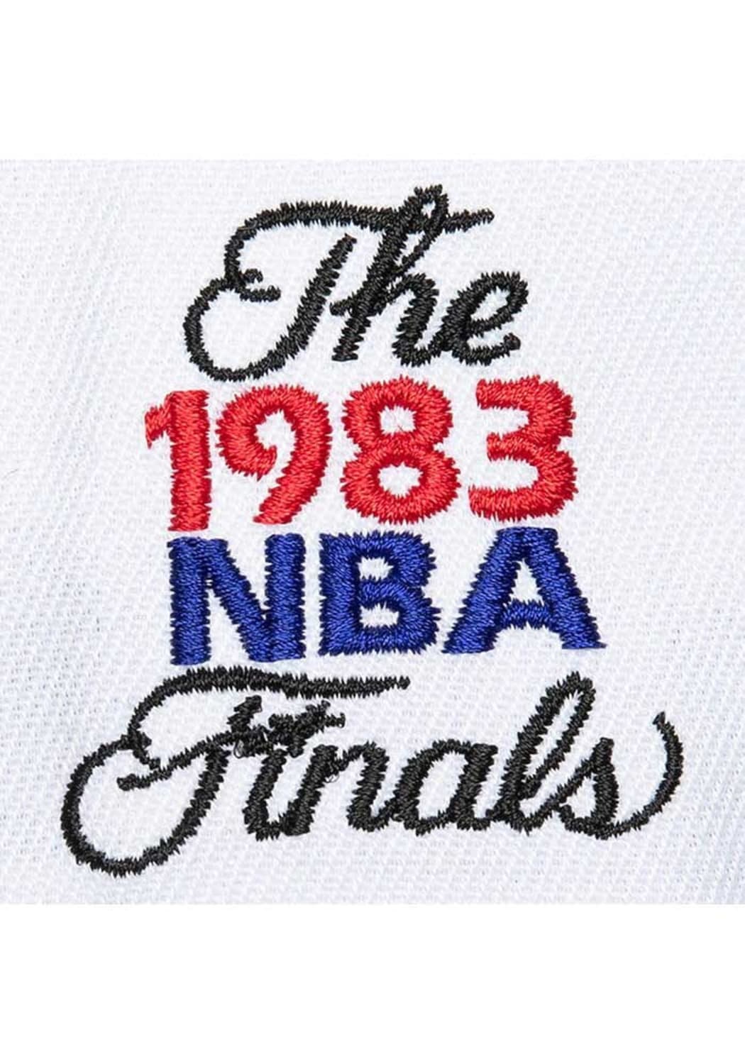MENS MITCHELL & NESS NBA CHAMP SERIES SNAPBACK HWC 76ERS - WHITE