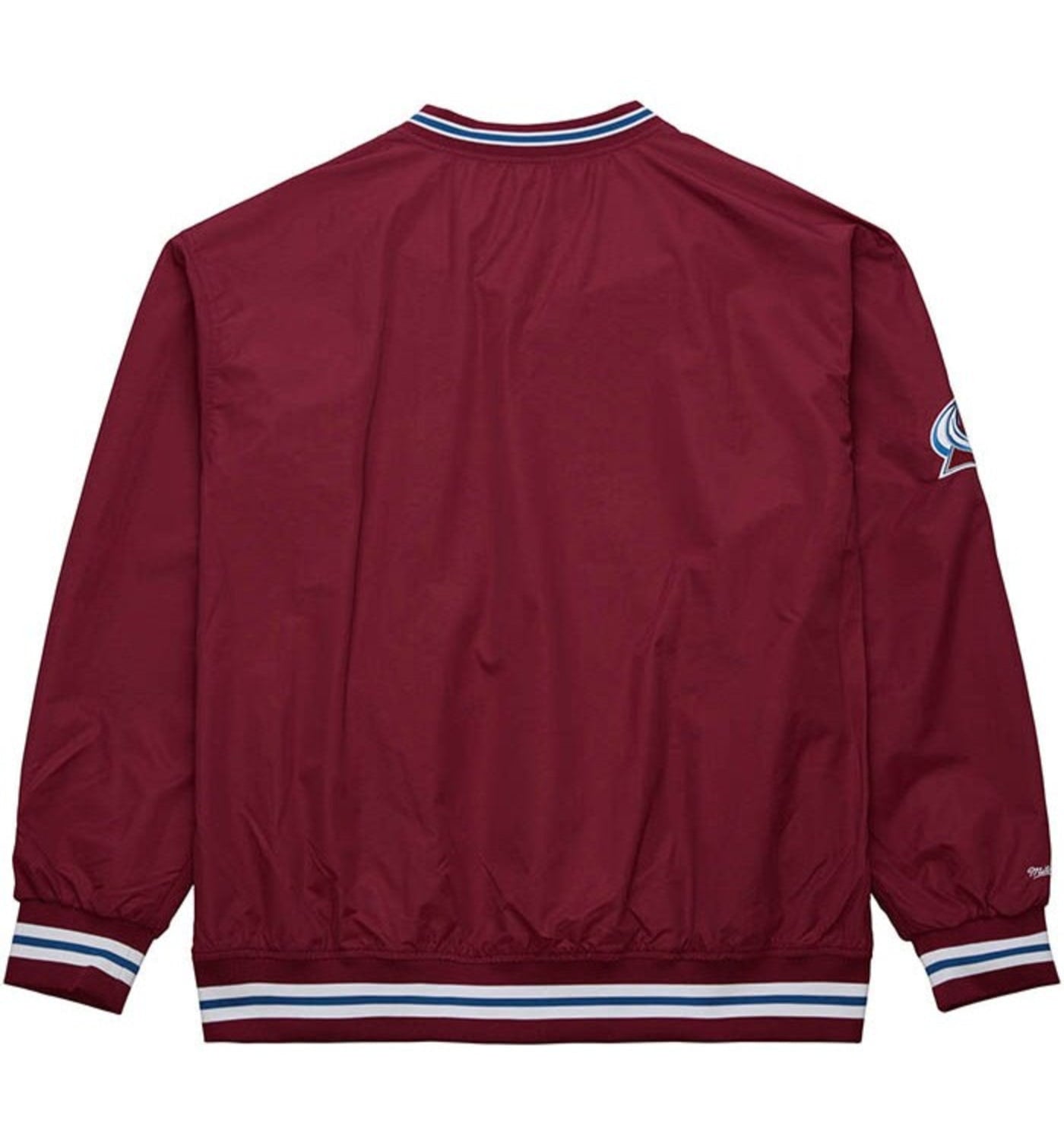 MENS MITCHELL & NESS NHL CLASSIC NYLON PULLOVER CURRENT LOGO AVALANCHE