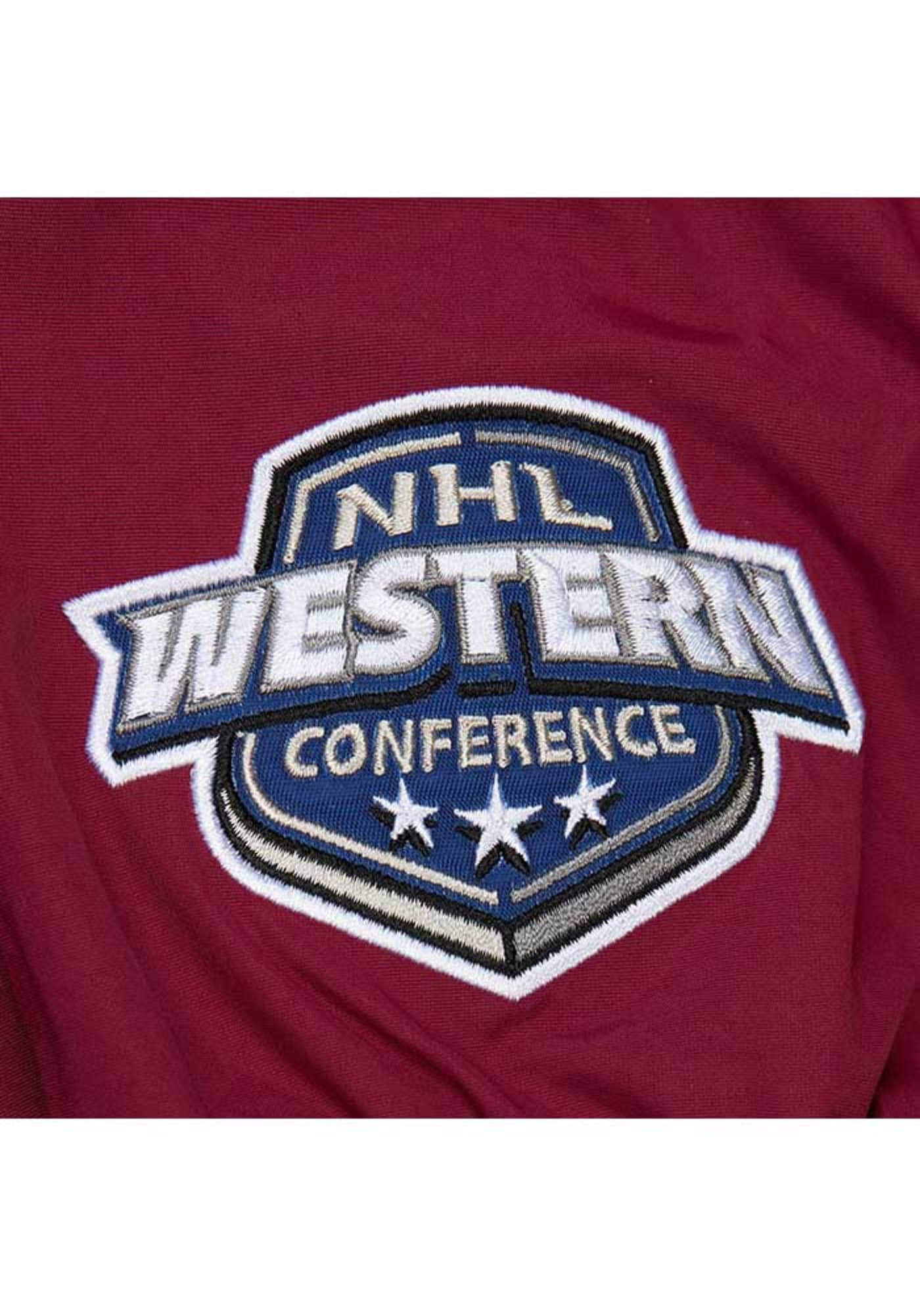 MENS MITCHELL & NESS NHL CLASSIC NYLON PULLOVER CURRENT LOGO AVALANCHE