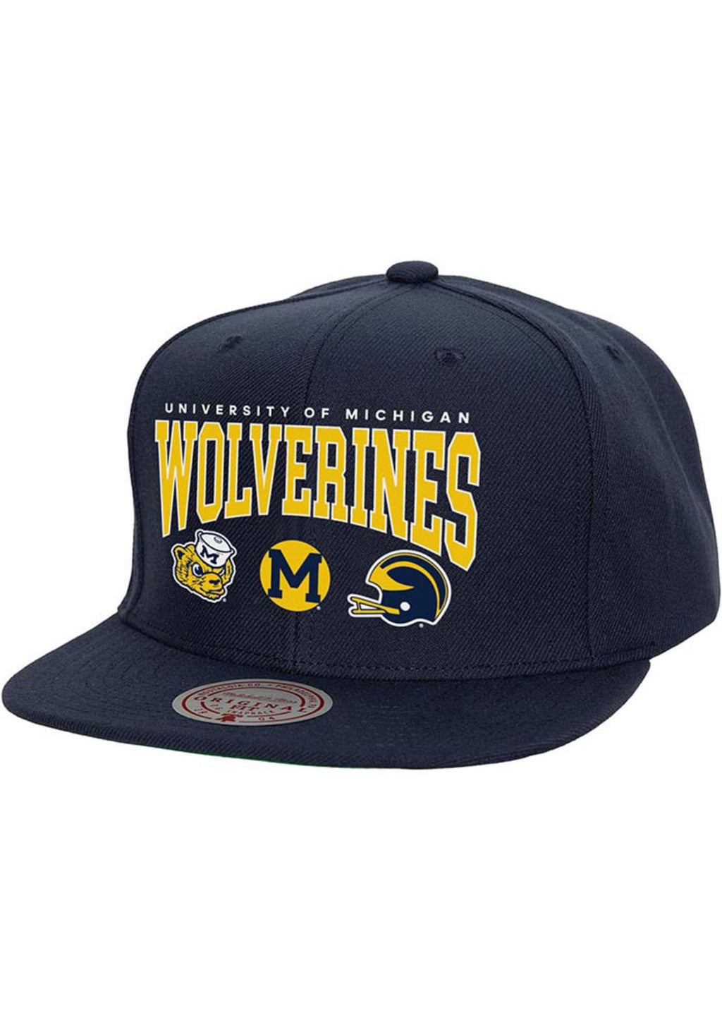 Mens Mitchell & Ness NCAA CHAMP STACK SNAPBACK MICHIGAN