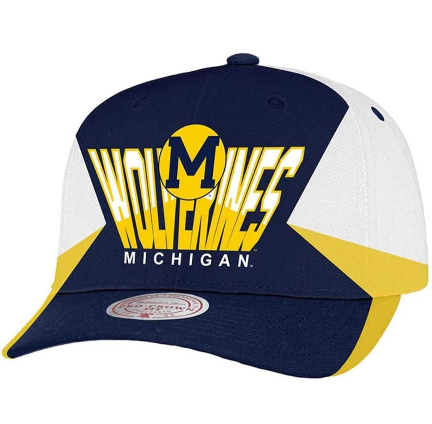 Mens Mitchell & Ness NCAA RETRODOME PRO SNAPBACK MICHIGAN