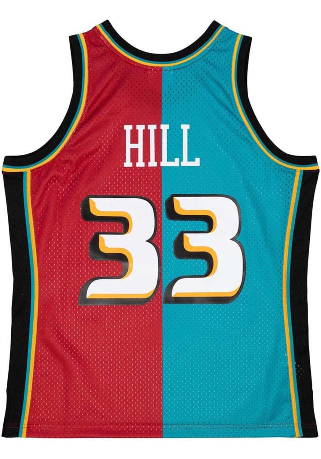 MITCHELL & NESS NBA SPLIT SWINGMAN JERSEY DETROIT PISTONS 1999 GRANT HILL