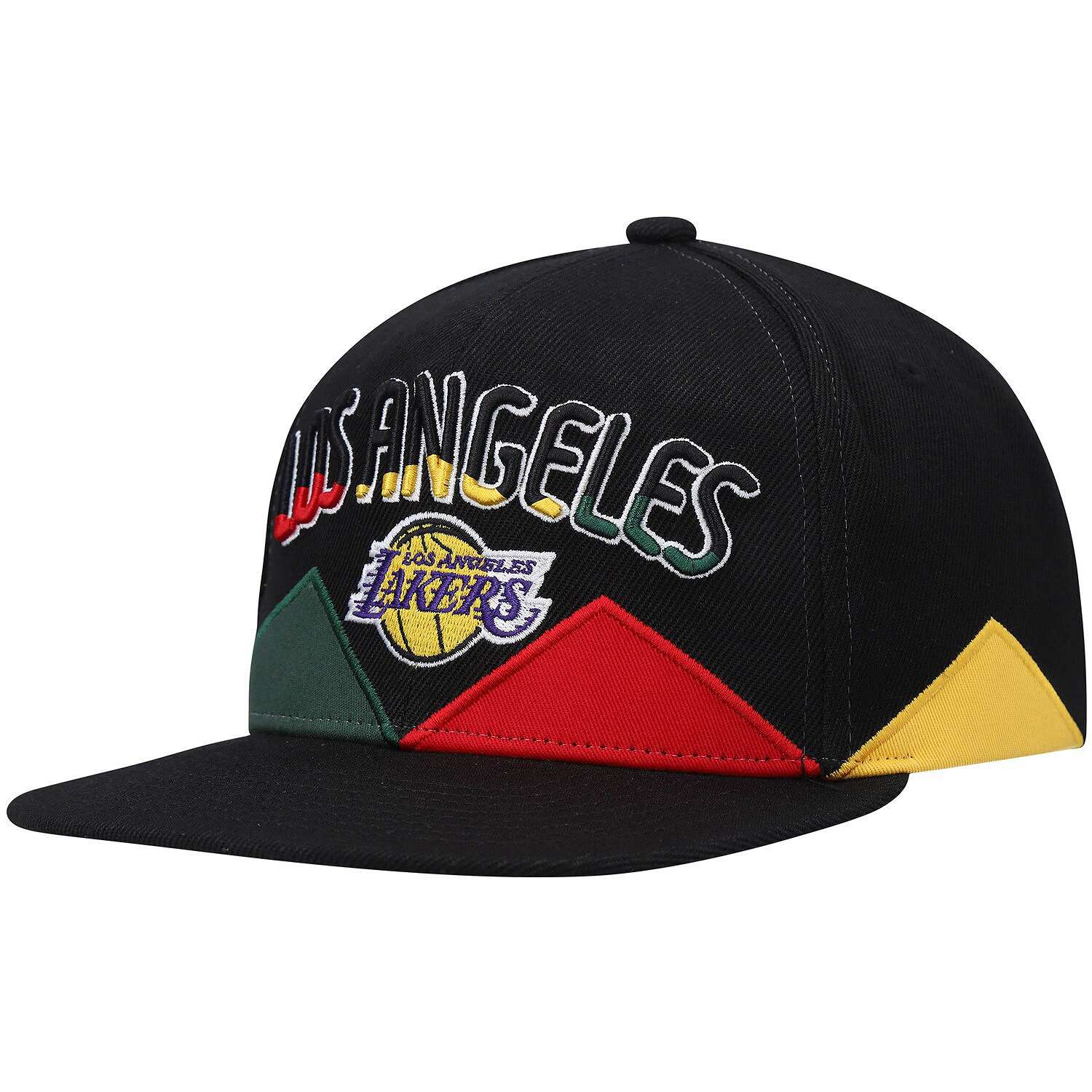 MENS MITCHELL & NESS NBA BHM CROWN SNAPBACK HWC LAKERS - BLACK
