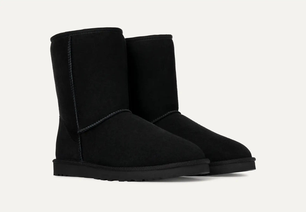 [5800-BLK] MENS UGG CLASSIC SHORT BOOT 'BLACK' - BLACK