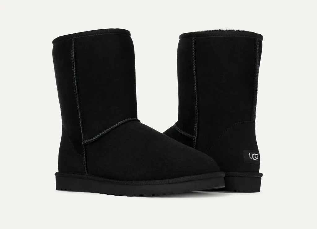 [5800-BLK] MENS UGG CLASSIC SHORT BOOT 'BLACK' - BLACK