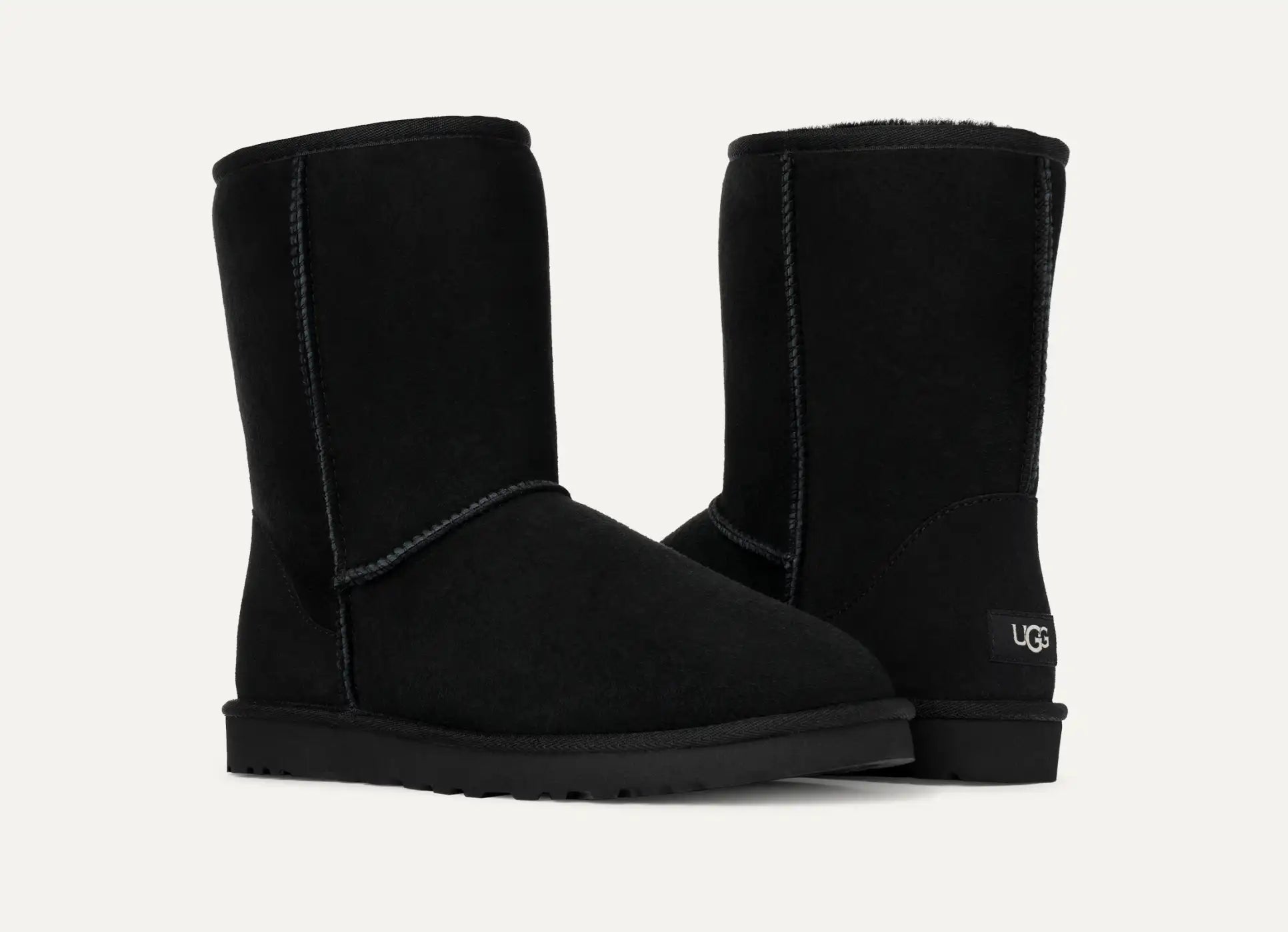 [5800-BLK] MENS UGG CLASSIC SHORT BOOT 'BLACK' - BLACK