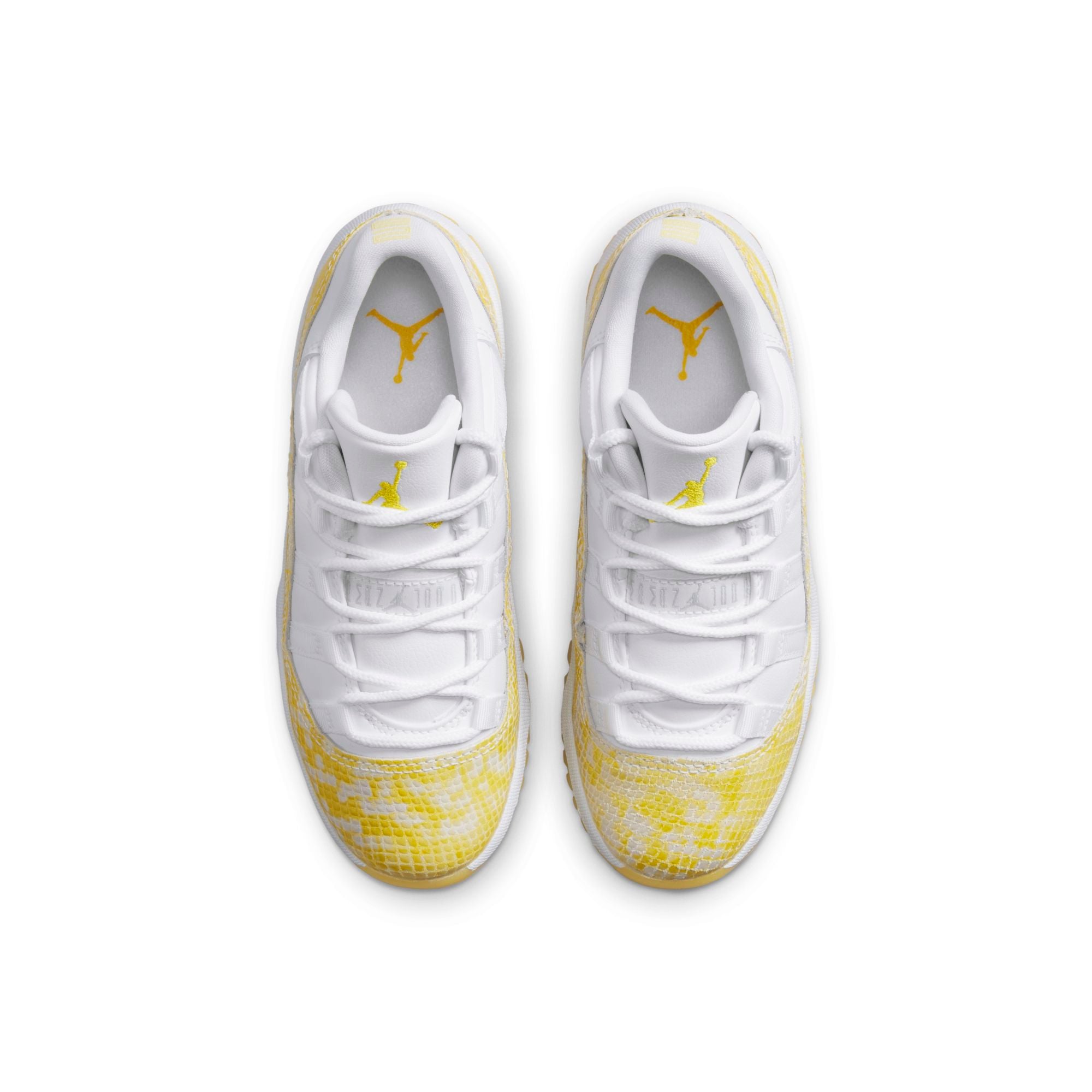[580522-107] Preschool Air Jordan Retro 11 Low 'Yellow Snakeskin' (PS)