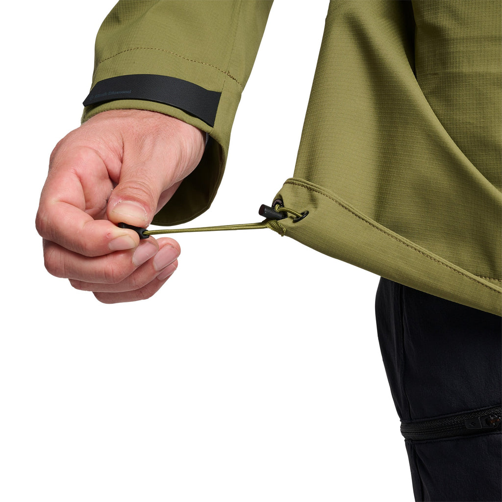 MENS BLACK DIAMOND HIGHLINE STRETCH SHELL WATERPROOF WINDPROOF JACKET