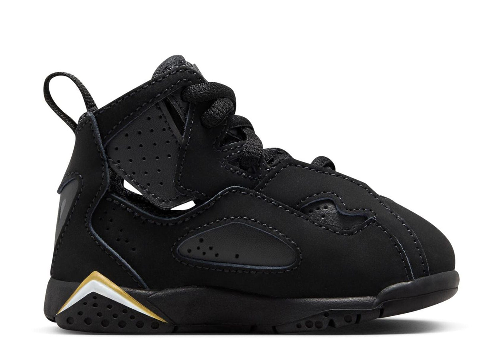 [343797-017] TODDLERS AIR JORDAN TRUE FLIGHT 'BLACK METALLIC GOLD WHITE'