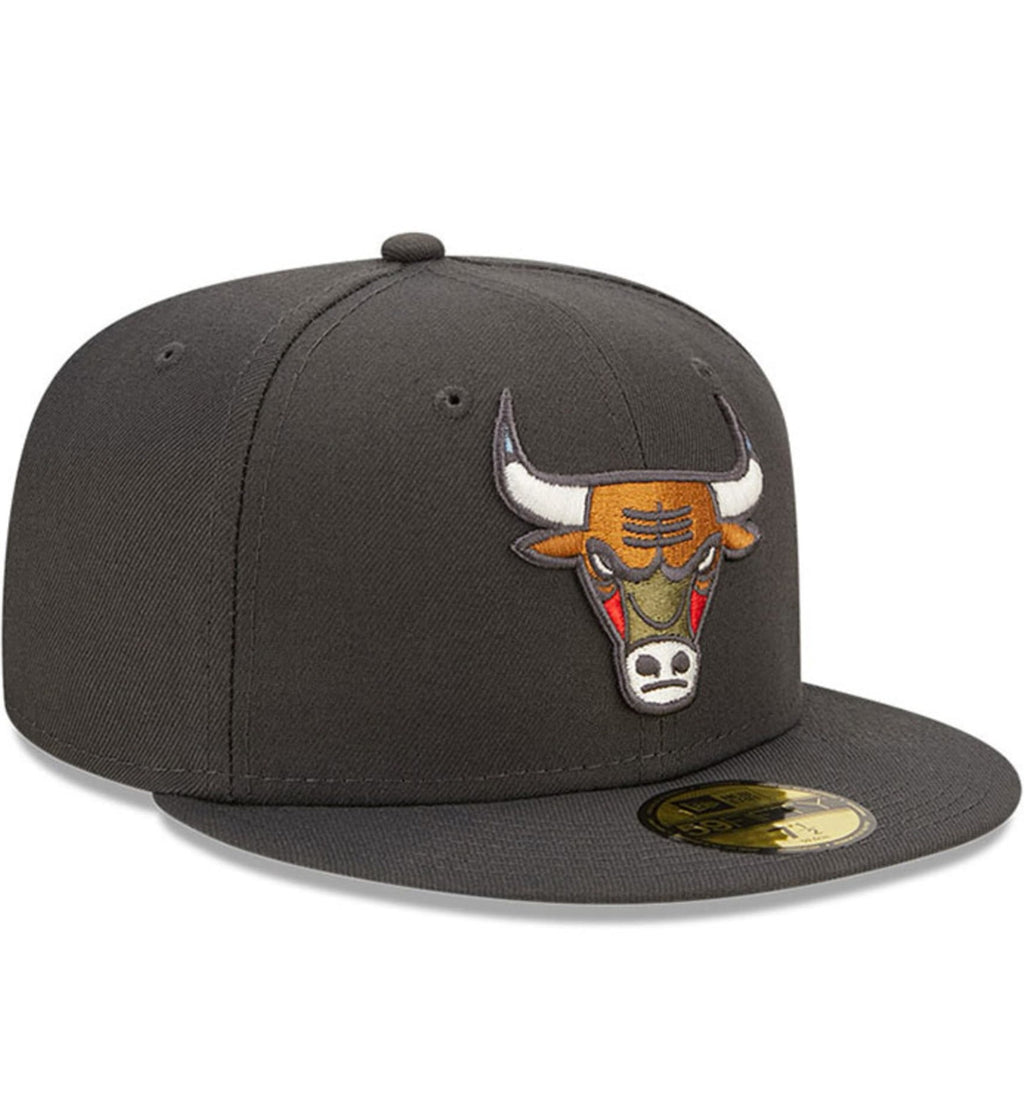 [60279124] Mens New Era NBA CHICAGO BULLS 5950 COLOR PACK FITTED - GRAPHITE