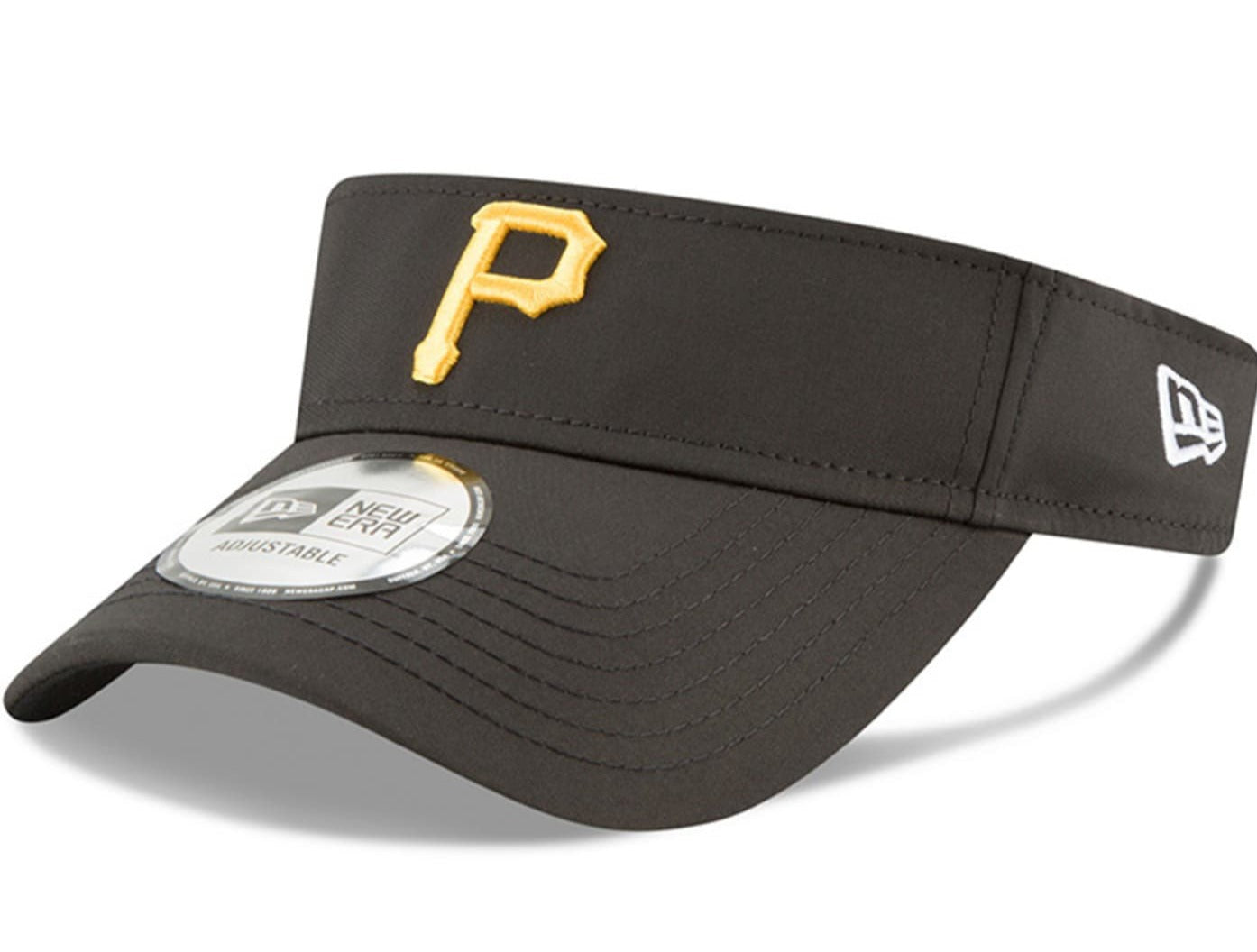 [60157865] Mens New Era MLB VISOR BASIC LOGO ADJUSTABLE HAT - PITTSBURGH PIRATES