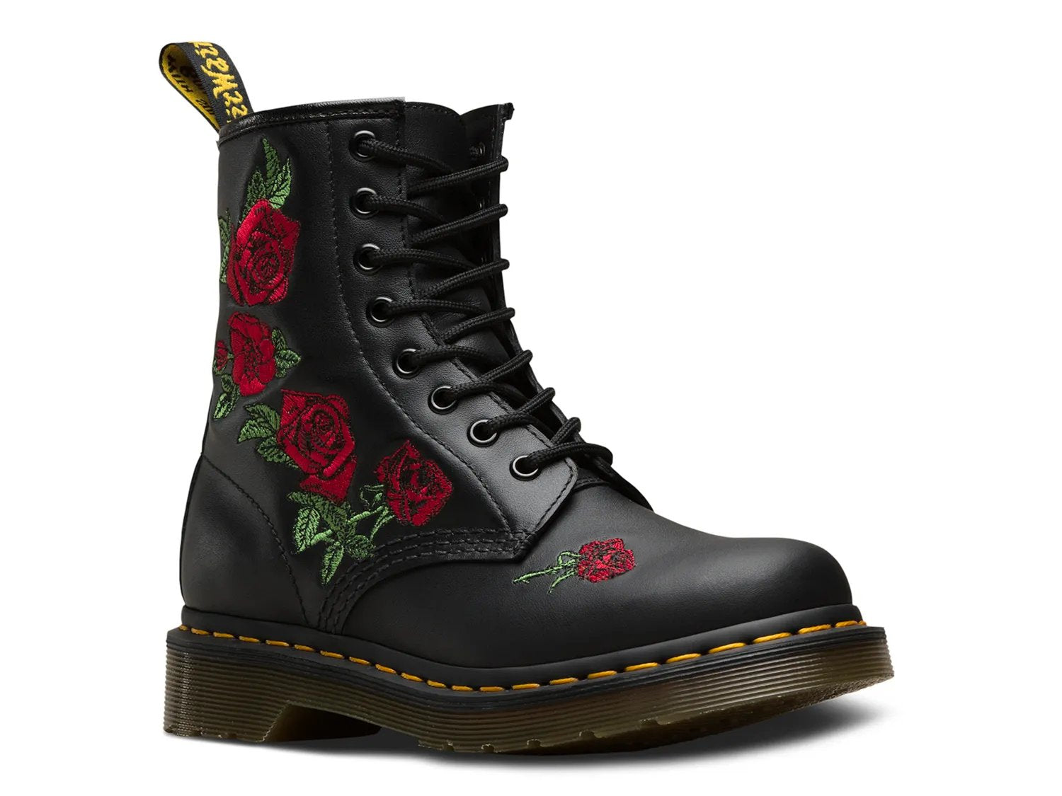 [24722001] UNISEX DR. MARTENS 1460 VONDA FLORAL LEATHER LACE UP BOOTS