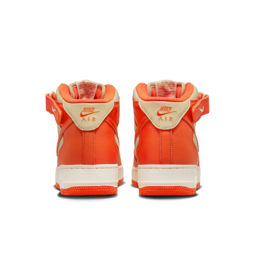 [FB2036-700] MENS NIKE AIR FORCE 1 MID 07 LX 'SAFETY ORANGE'
