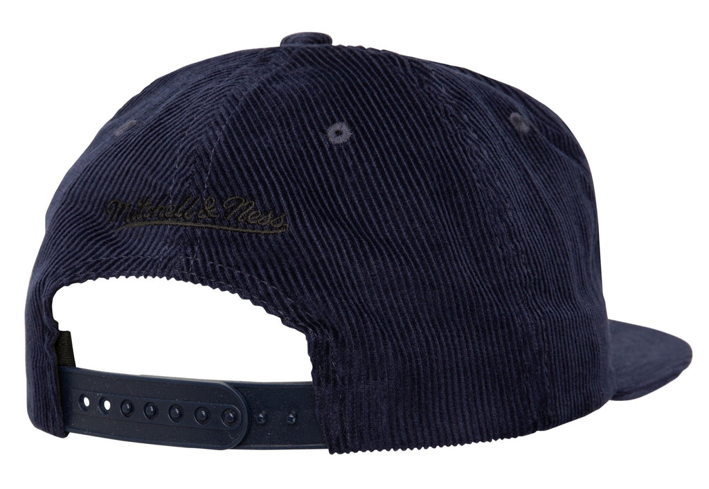 [HS9740-NYYNAVY] MENS MITCHELL & NESS MLB CORD SNAPBACK YANKEES