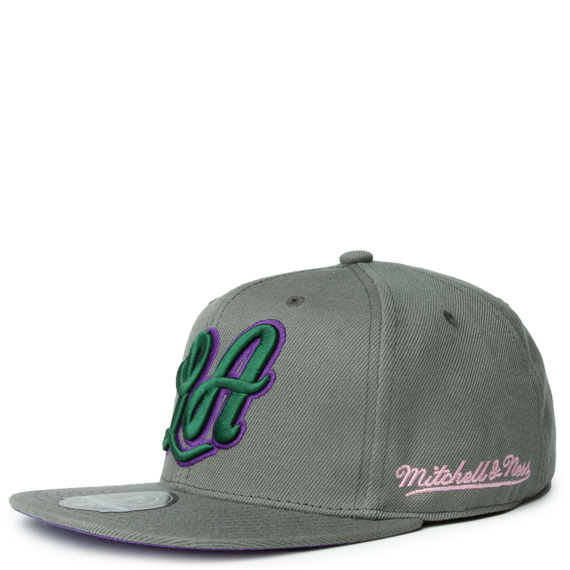 MENS MITCHELL & NESS NBA FROM DUSK FITTED HWC LAKERS - DARK GREY