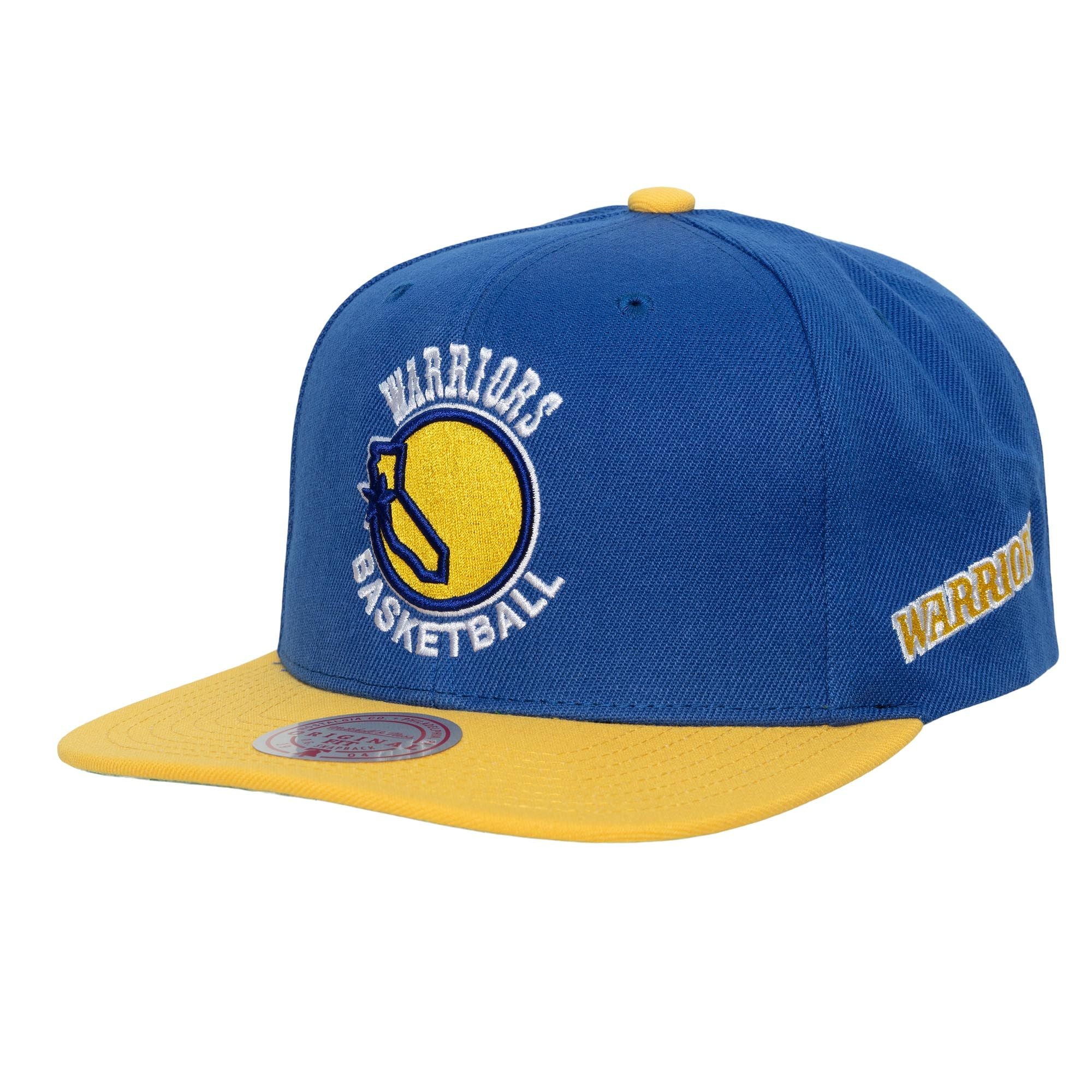 MENS MITCHELL & NESS NBA TEAM ORIGINS SNAPBACK HWC WARRIORS - BLUE