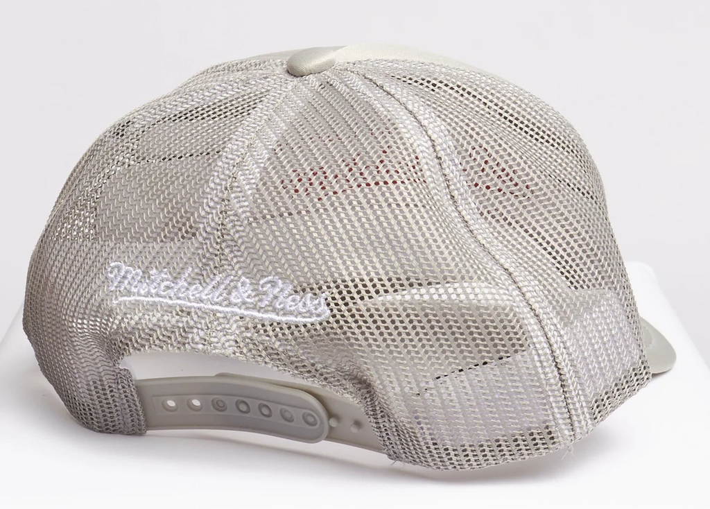 [5HSSLD21131-BNEGREY] MENS MITCHELL & NESS NBA PASTEL TRUCKER SNAPBACK NETS