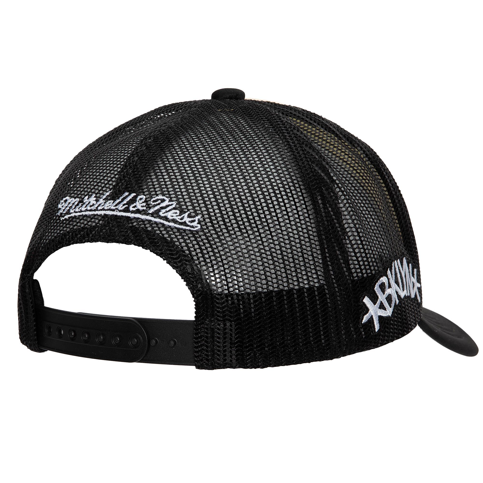 Mens Mitchell & Ness NBA OFF WHITE TRUCKER NETS