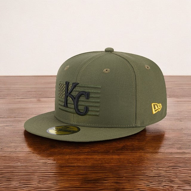 [60352773] Mens New Era MLB 5950 ARMED FORCES ON-FIELD - KANSAS CITY ROYALS