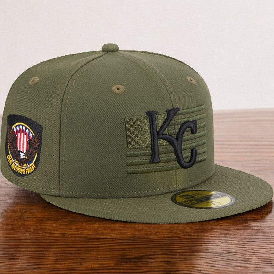 [60352773] Mens New Era MLB 5950 ARMED FORCES ON-FIELD - KANSAS CITY ROYALS