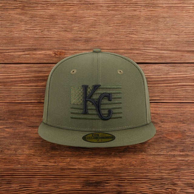 [60352773] Mens New Era MLB 5950 ARMED FORCES ON-FIELD - KANSAS CITY ROYALS