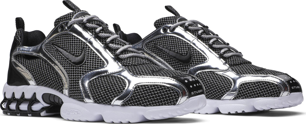 [CU1854-001] Mens Nike Air Zoom Spiridon Cage 2 'Stussy Pure Platinum'