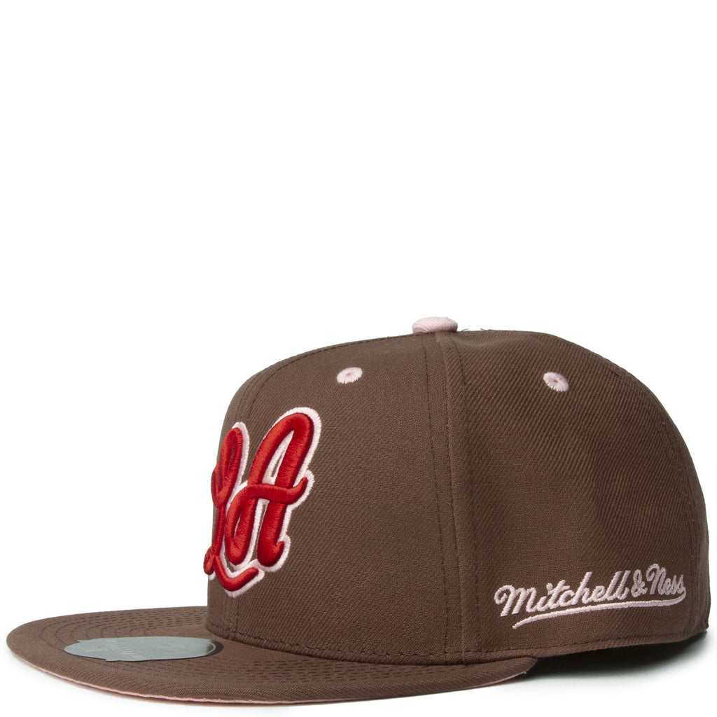 Mens Mitchell & Ness NBA BROWN SUGAR BACON FITTED HWC LAKERS