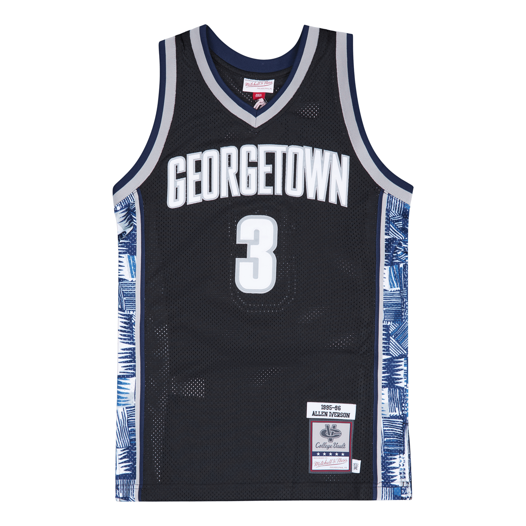 Mens Mitchell & Ness NCAA ALTERNATE JERSEY GEORGETOWN 1995 ALLEN IVERSON