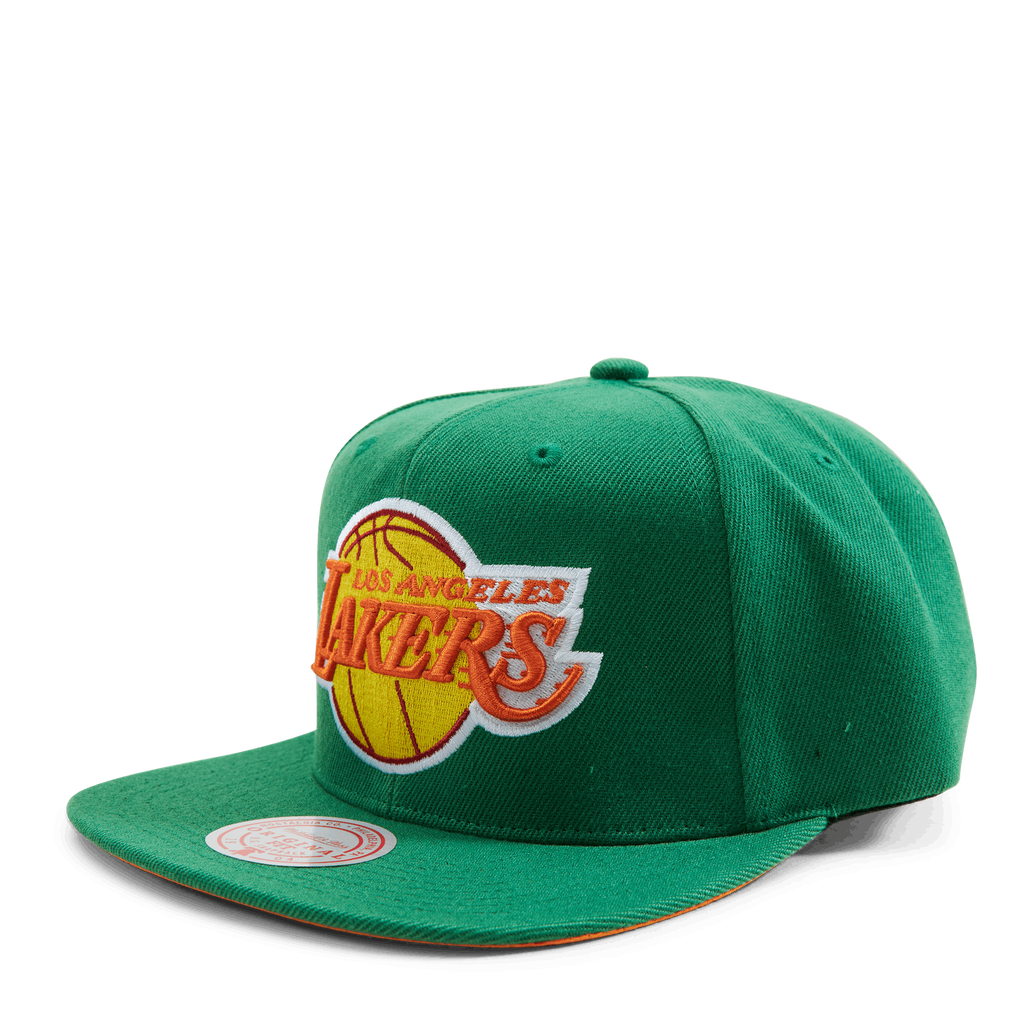 MENS MITCHELL & NESS NBA LIKE MIKE SNAPBACK LAKERS - GREEN