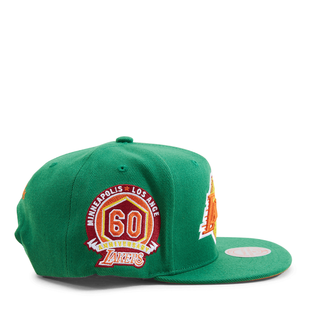MENS MITCHELL & NESS NBA LIKE MIKE SNAPBACK LAKERS - GREEN