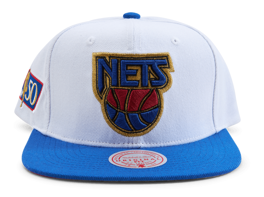 MENS MITCHELL & NESS NBA 50TH ANNI SNAPBACK HWC NETS