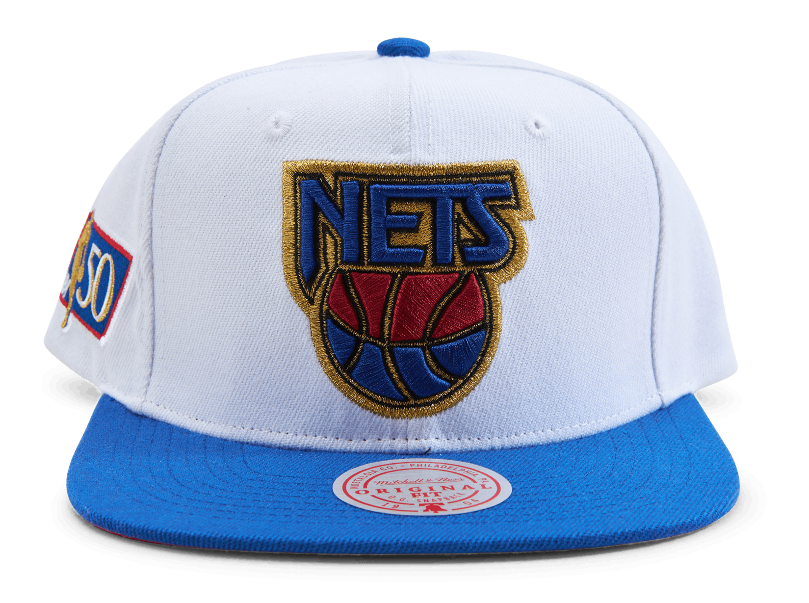 MENS MITCHELL & NESS NBA 50TH ANNI SNAPBACK HWC NETS