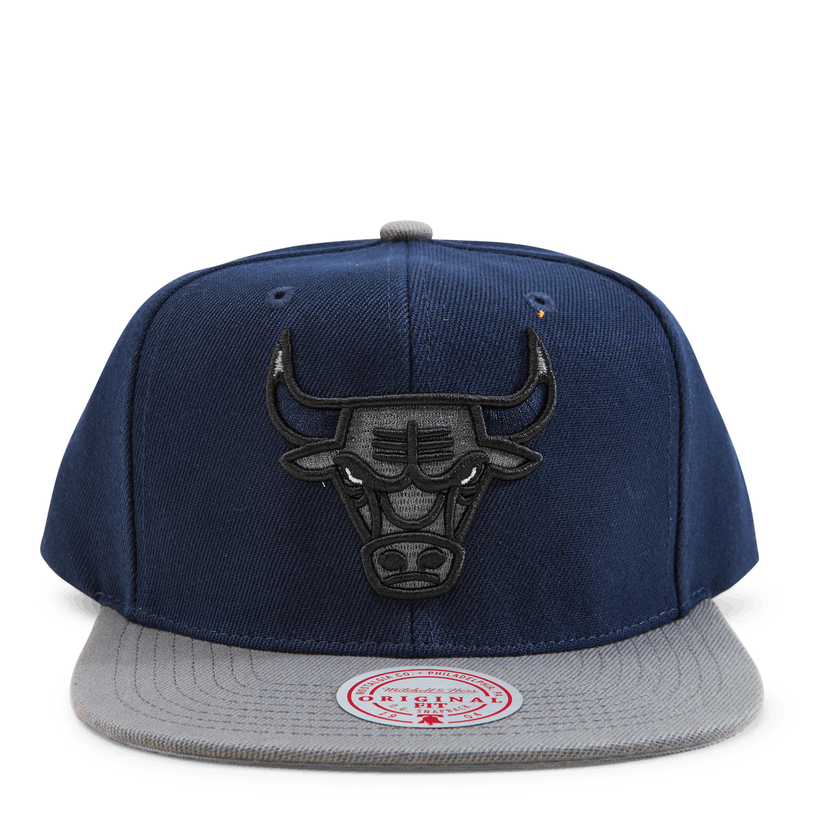 MENS MITCHELL & NESS NBA NAVY SPIRIT SNAPBACK BULLS - NAVY-GREY