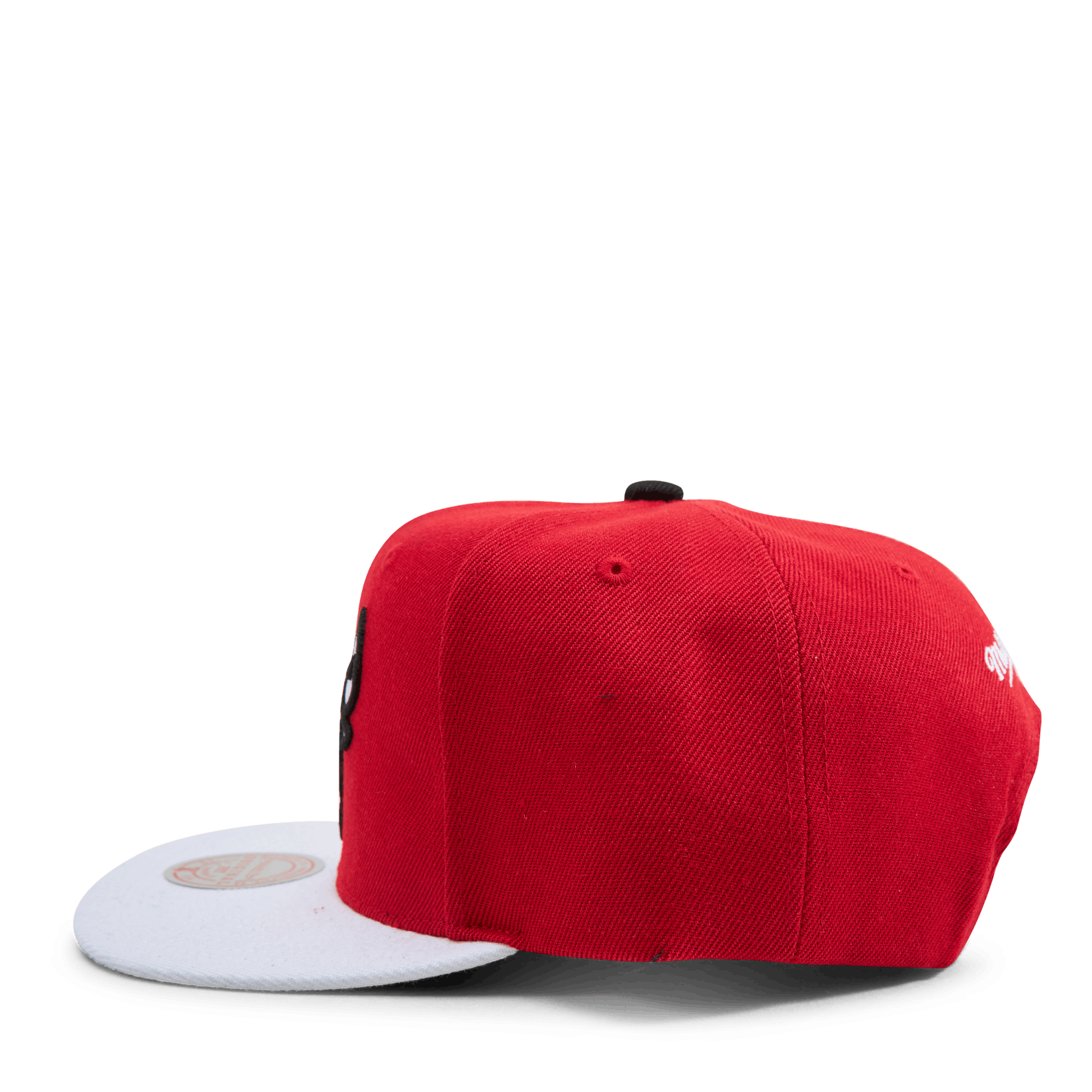 MENS MITCHELL & NESS NBA CARDINAL RED 2 TONE SNAPBACK BULLS - RED-WHITE