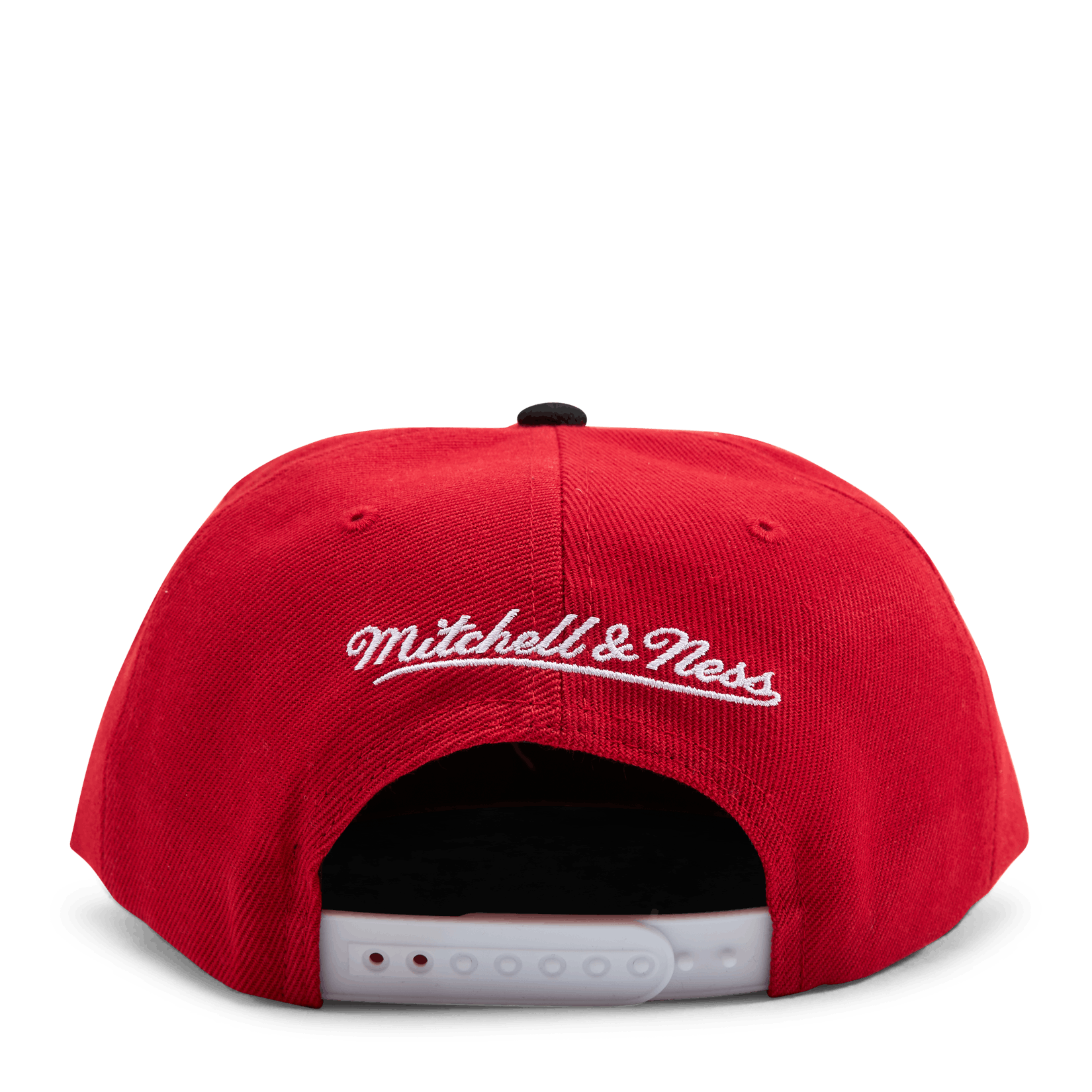 MENS MITCHELL & NESS NBA CARDINAL RED 2 TONE SNAPBACK BULLS - RED-WHITE