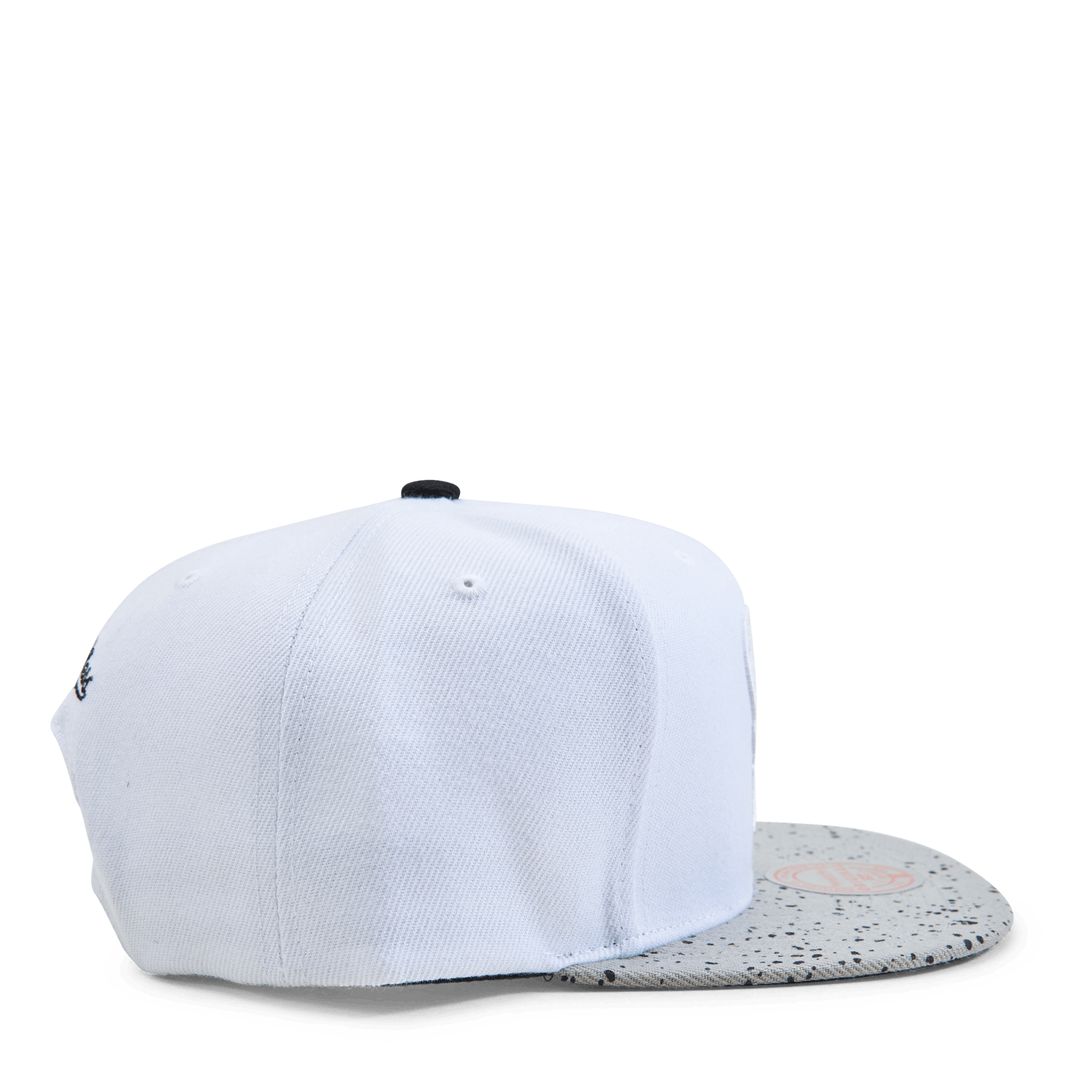 MENS MITCHELL & NESS NBA CEMENT TOP SNAPBACK BUCKS - WHITE-SILVER