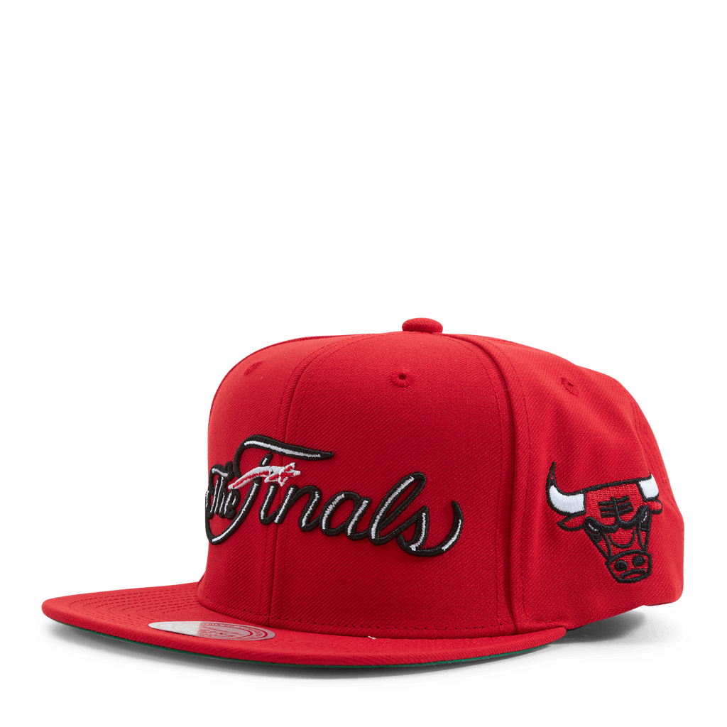 MENS MITCHELL & NESS NBA THE FINALS SNAPBACK BULLS - RED