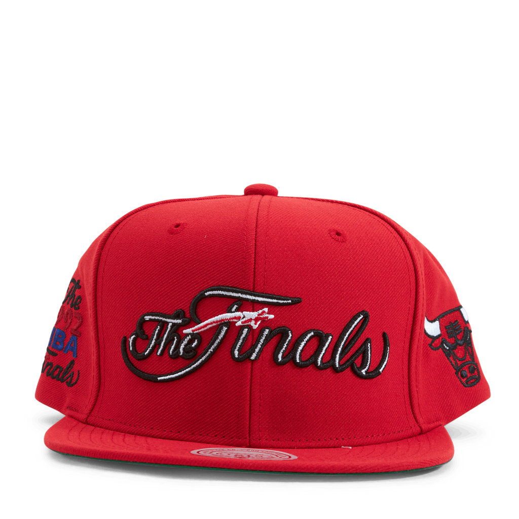 MENS MITCHELL & NESS NBA THE FINALS SNAPBACK BULLS - RED