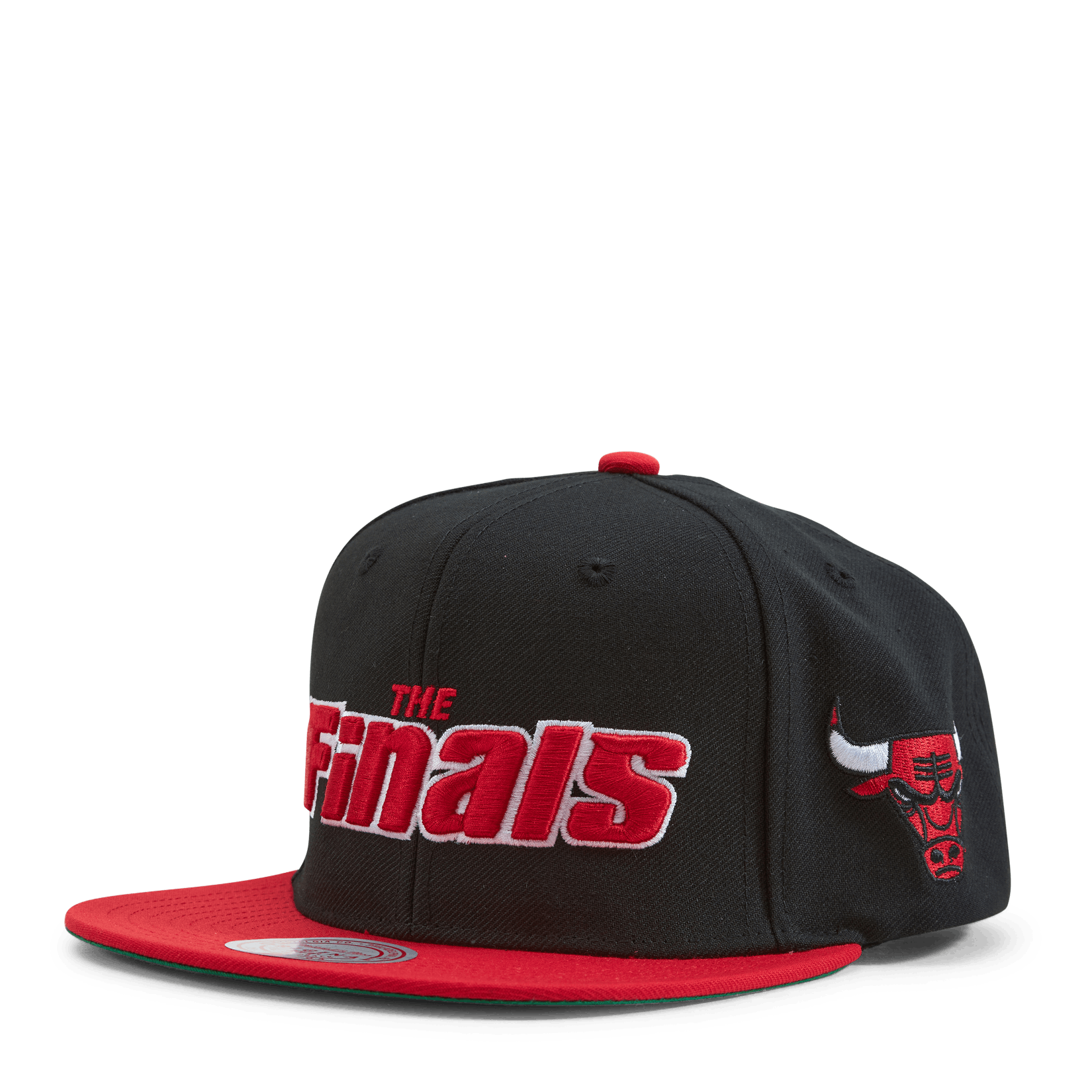 MENS MITCHELL & NESS NBA THE FINALS SNAPBACK BULLS - BLACK-RED