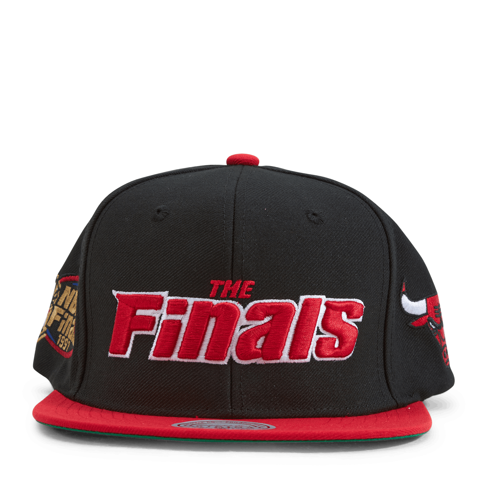 MENS MITCHELL & NESS NBA THE FINALS SNAPBACK BULLS - BLACK-RED