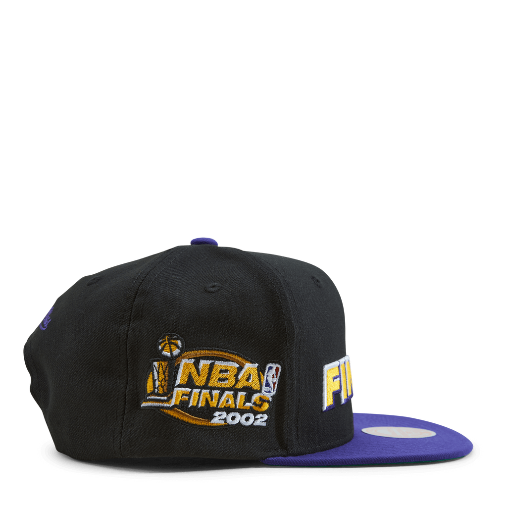MENS MITCHELL & NESS NBA THE FINALS SNAPBACK LAKERS - BLACK-PURPLE